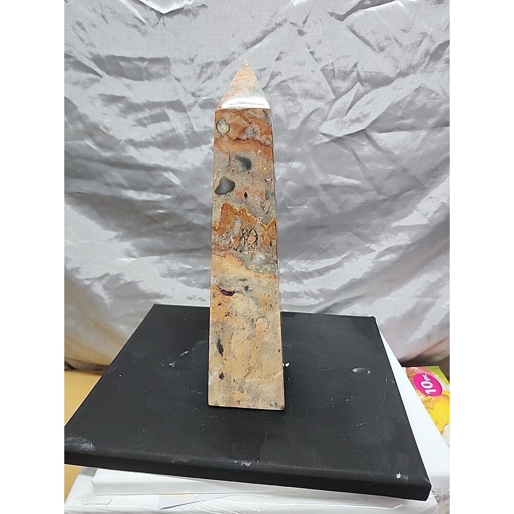 Onyx Marble Obelisk 10.25 Inch Pakistan EUC no chips or cracks - Picture 2 of 7